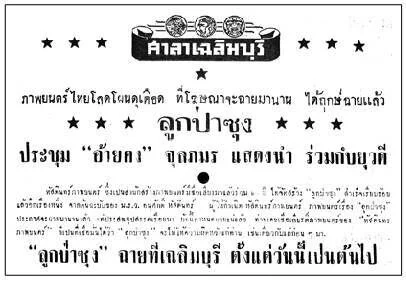 ลูกป่าซุง - โปสเตอร์ภาพยนตร์ไทย